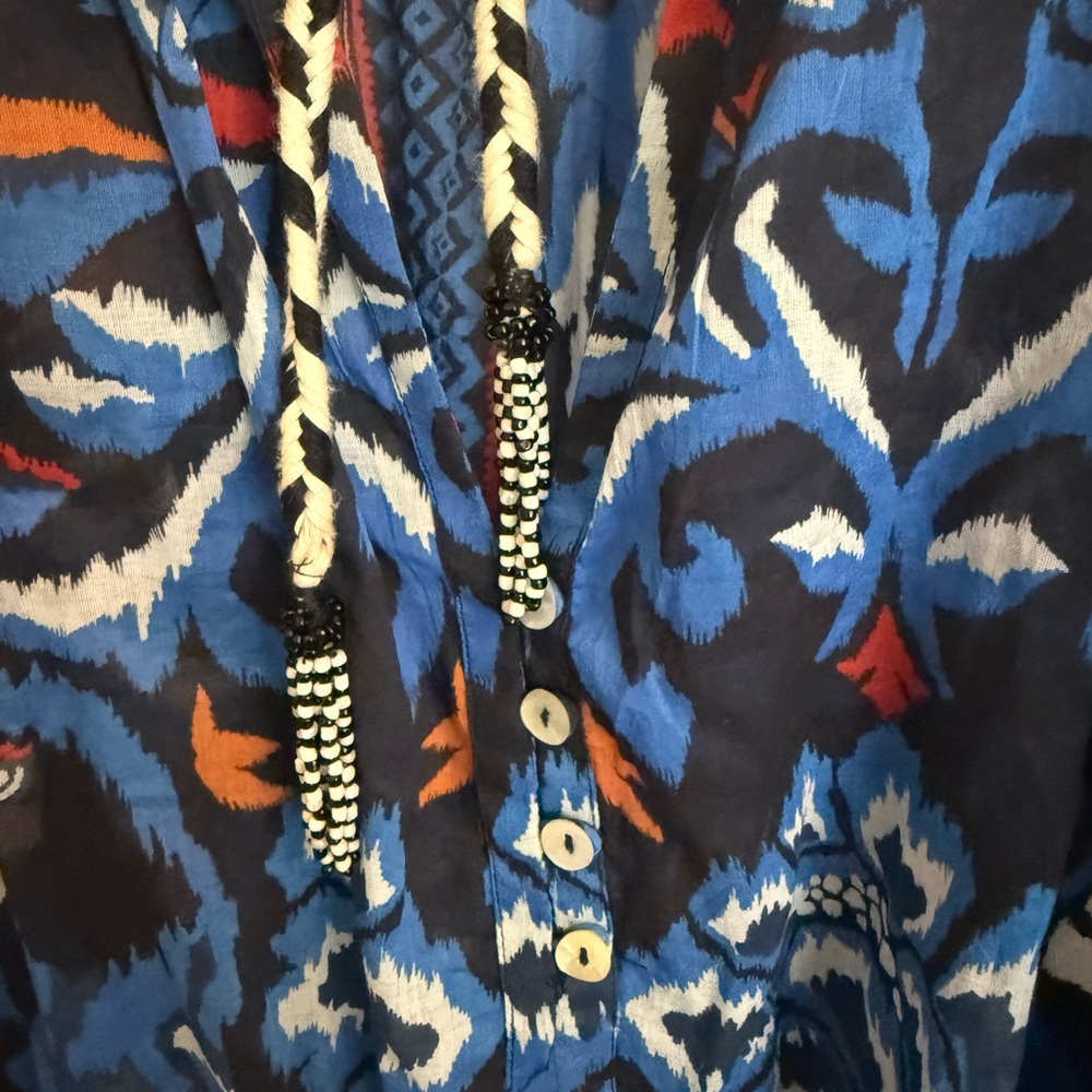 FARM Rio Blue and Orange Blouse - Picture 3 of 12